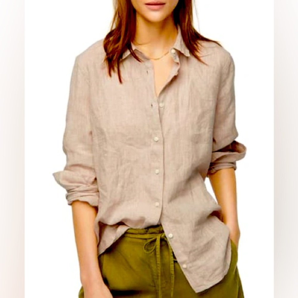JCrew perfect linen shirt